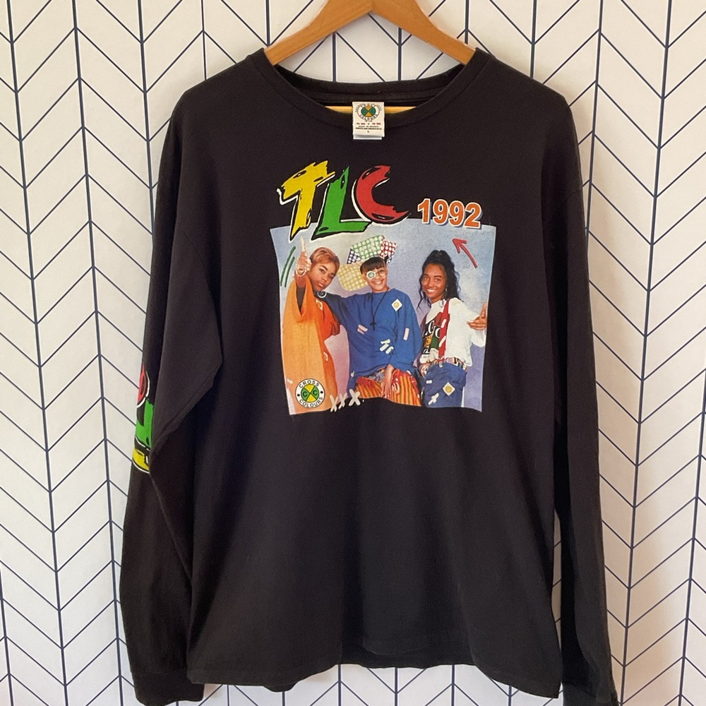 Cross Colors Vintage TLC 1992 Long  Sleeve Unisex Shirt